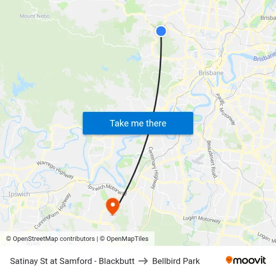 Satinay St at Samford - Blackbutt to Bellbird Park map
