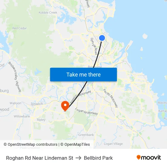 Roghan Rd Near Lindeman St to Bellbird Park map