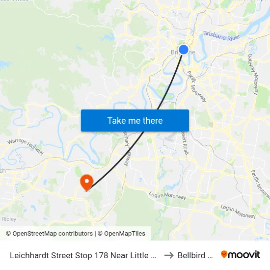 Leichhardt Street Stop 178 Near Little Edward St to Bellbird Park map