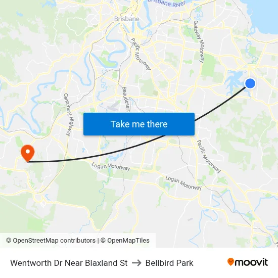 Wentworth Dr Near Blaxland St to Bellbird Park map