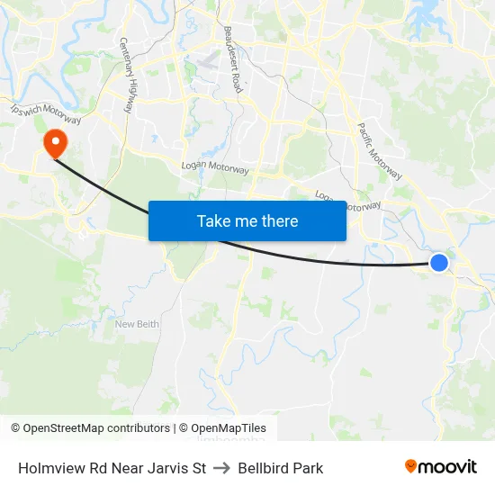 Holmview Rd Near Jarvis St to Bellbird Park map