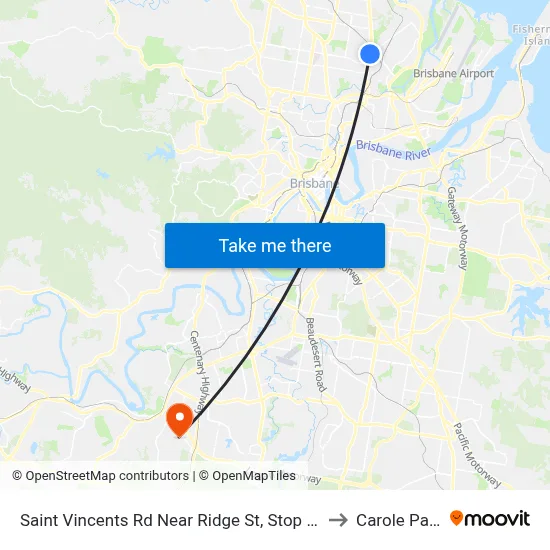 Saint Vincents Rd Near Ridge St, Stop 19 to Carole Park map