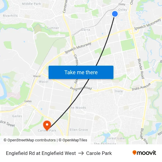 Englefield Rd at Englefield West to Carole Park map