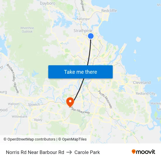 Norris Rd Near Barbour Rd to Carole Park map