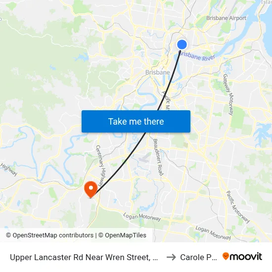 Upper Lancaster Rd Near Wren Street, Stop 25 to Carole Park map