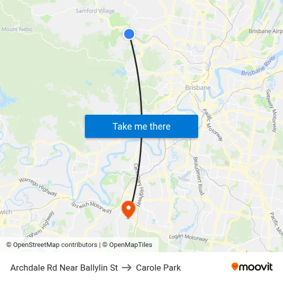 Archdale Rd Near Ballylin St to Carole Park map