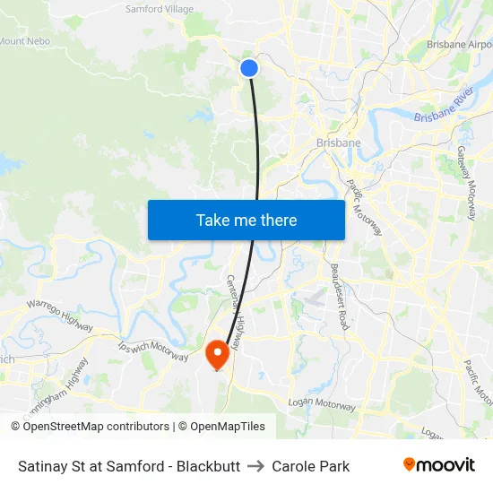 Satinay St at Samford - Blackbutt to Carole Park map