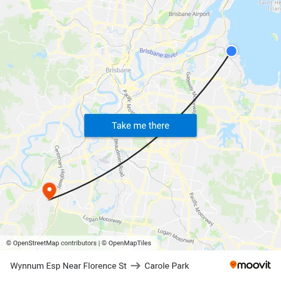 Wynnum Esp Near Florence St to Carole Park map
