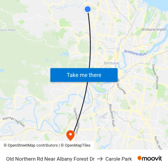 Old Northern Rd Near Albany Forest Dr to Carole Park map