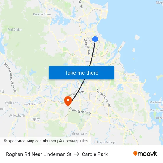 Roghan Rd Near Lindeman St to Carole Park map