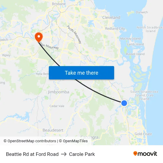 Beattie Rd at Ford Road to Carole Park map