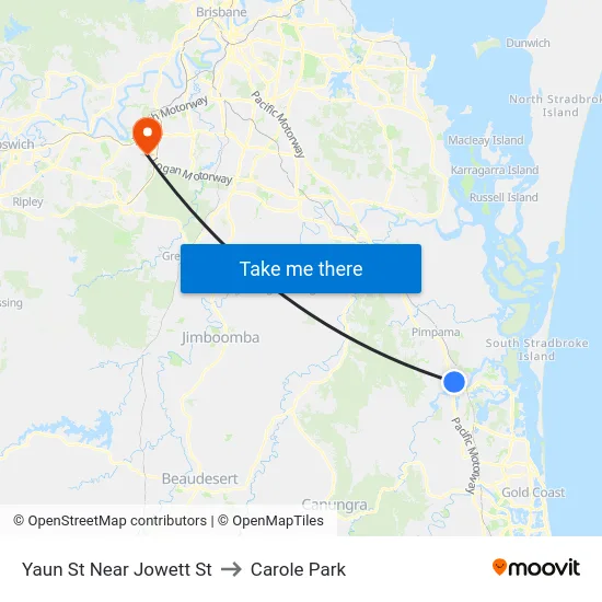 Yaun St Near Jowett St to Carole Park map