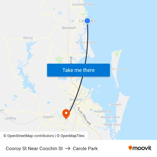 Cooroy St Near Coochin St to Carole Park map
