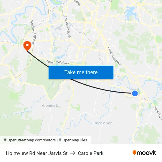 Holmview Rd Near Jarvis St to Carole Park map