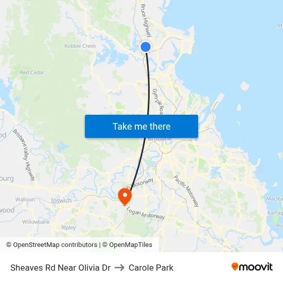 Sheaves Rd Near Olivia Dr to Carole Park map