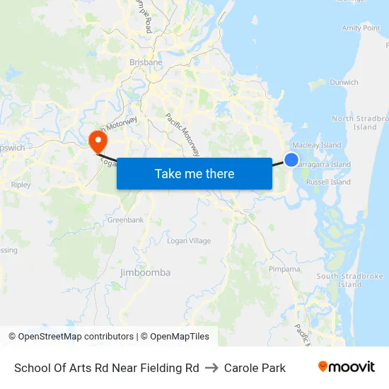 School Of Arts Rd Near Fielding Rd to Carole Park map