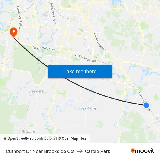 Cuthbert Dr Near Brookside Cct to Carole Park map