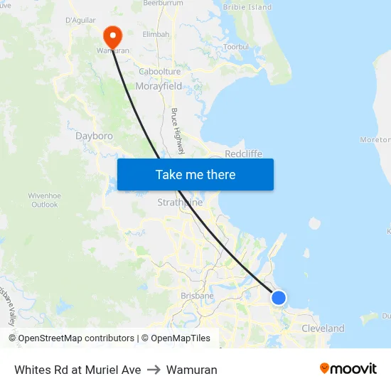 Whites Rd at Muriel Ave to Wamuran map