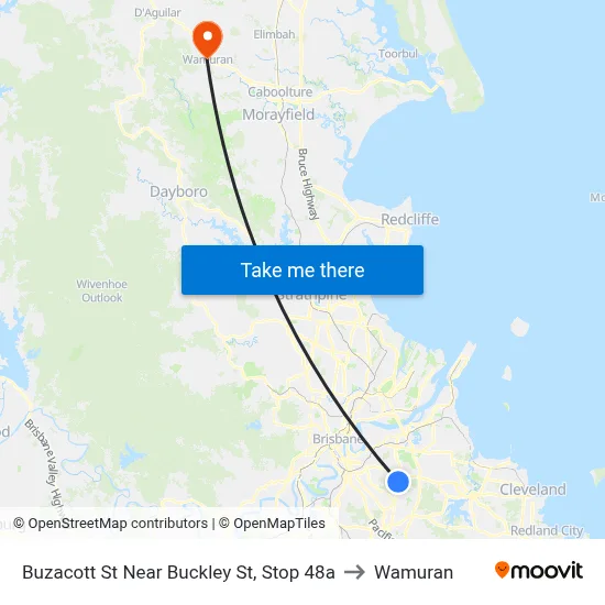 Buzacott St Near Buckley St, Stop 48a to Wamuran map