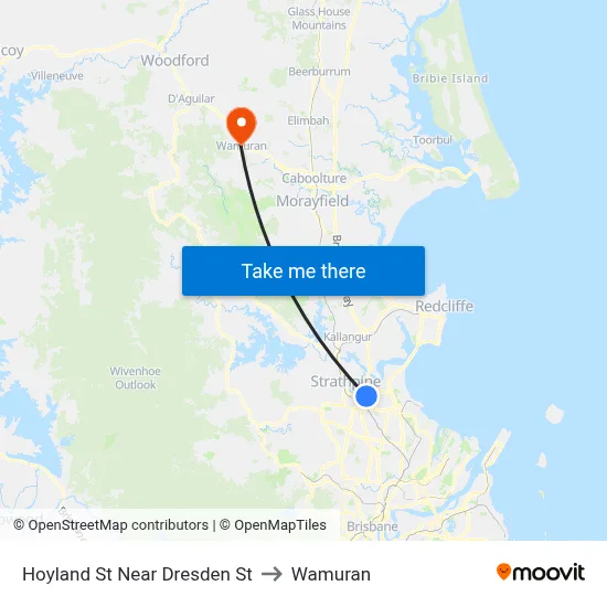 Hoyland St Near Dresden St to Wamuran map