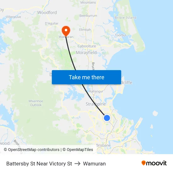 Battersby St Near Victory St to Wamuran map