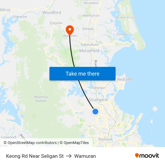 Keong Rd Near Seligan St to Wamuran map