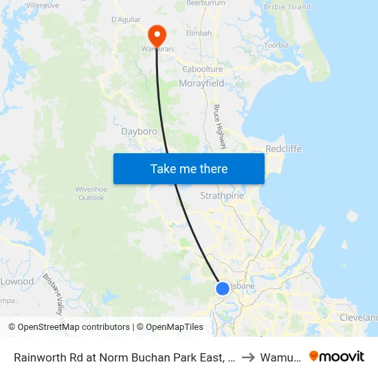 Rainworth Rd at Norm Buchan Park East, Stop 12 to Wamuran map