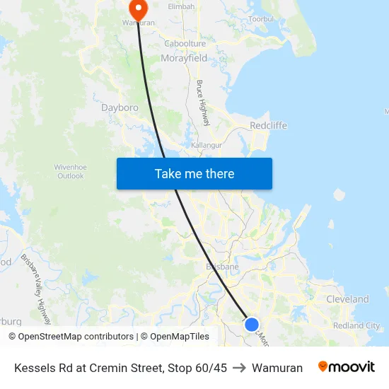 Kessels Rd at Cremin Street, Stop 60/45 to Wamuran map