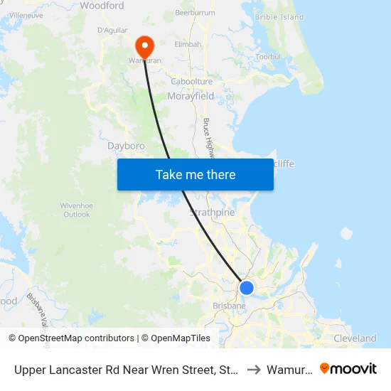 Upper Lancaster Rd Near Wren Street, Stop 25 to Wamuran map