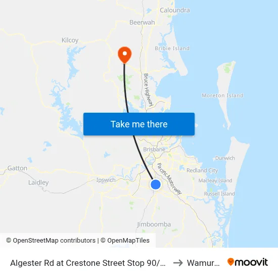 Algester Rd at Crestone Street Stop 90/89 to Wamuran map