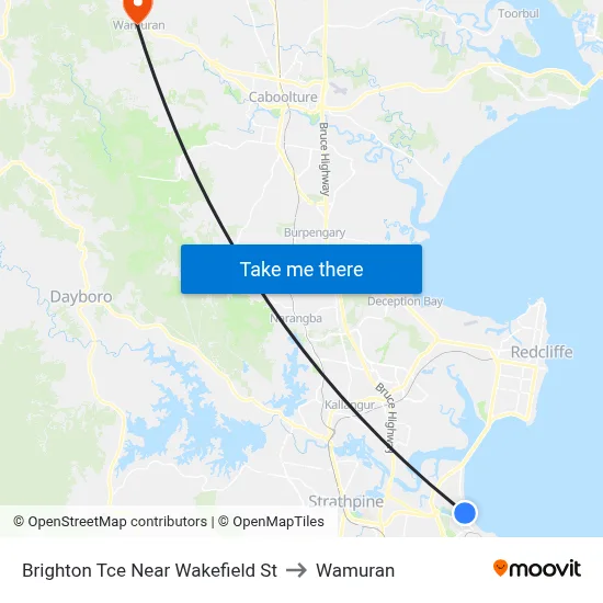 Brighton Tce Near Wakefield St to Wamuran map