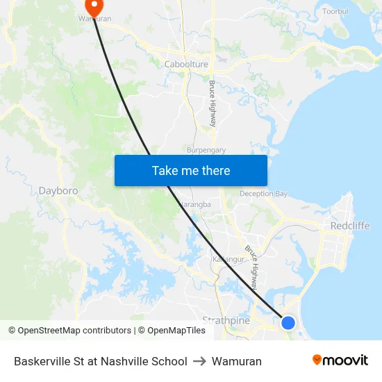 Baskerville St at Nashville School to Wamuran map