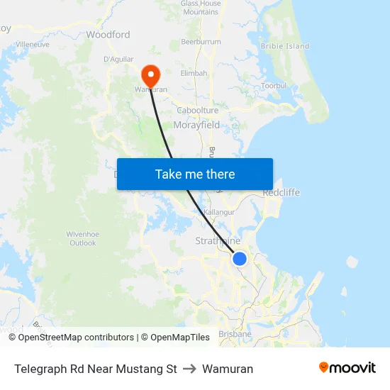 Telegraph Rd Near Mustang St to Wamuran map