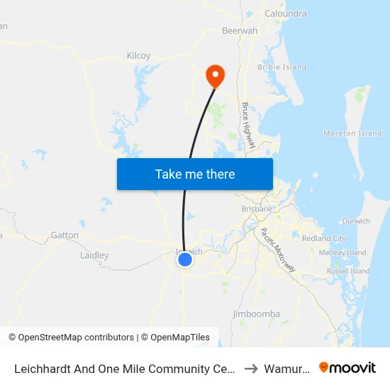 Leichhardt And One Mile Community Centre to Wamuran map