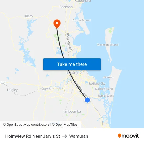 Holmview Rd Near Jarvis St to Wamuran map