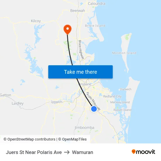 Juers St Near Polaris Ave to Wamuran map