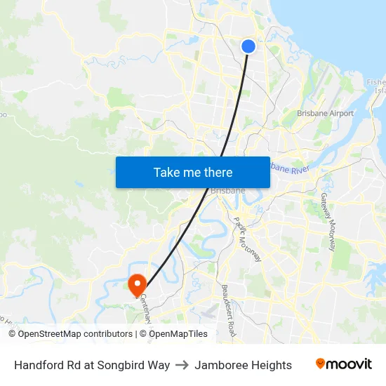 Handford Rd at Songbird Way to Jamboree Heights map