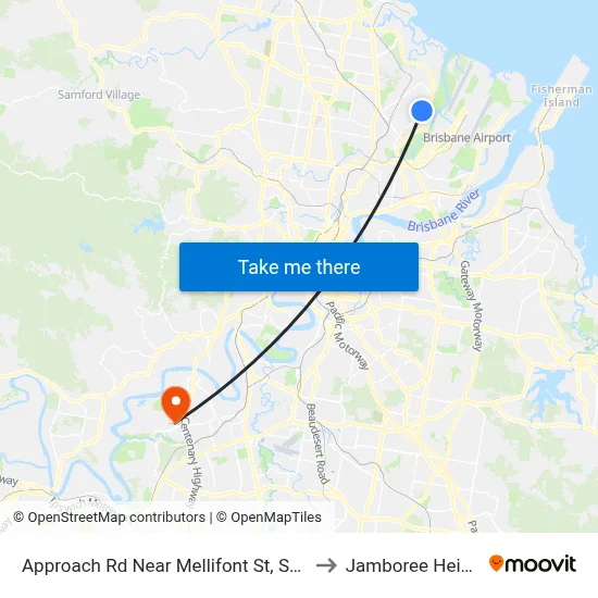 Approach Rd Near Mellifont St, Stop 31 to Jamboree Heights map