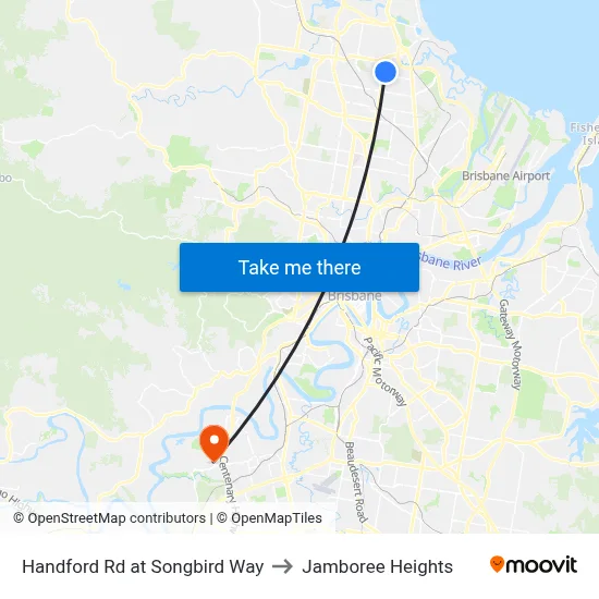 Handford Rd at Songbird Way to Jamboree Heights map