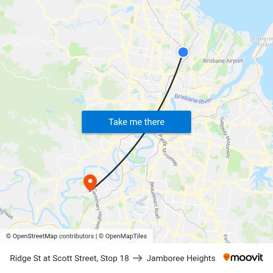 Ridge St at Scott Street, Stop 18 to Jamboree Heights map