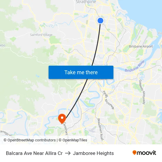Balcara Ave Near Allira Cr to Jamboree Heights map