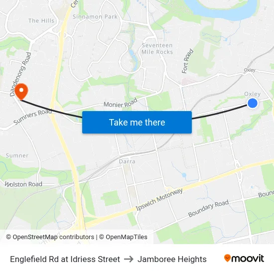 Englefield Rd at Idriess Street to Jamboree Heights map