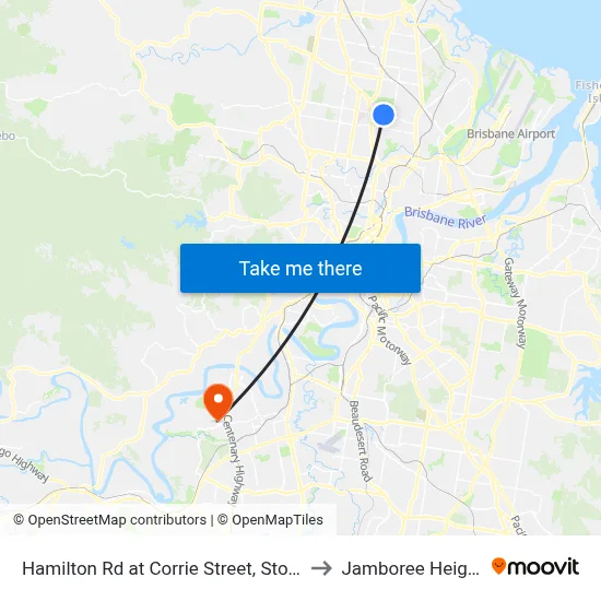 Hamilton Rd at Corrie Street, Stop 51 to Jamboree Heights map