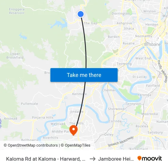 Kaloma Rd at Kaloma - Harward, Stop 38 to Jamboree Heights map