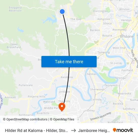 Hilder Rd at Kaloma - Hilder, Stop 41 to Jamboree Heights map