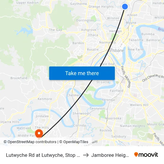 Lutwyche Rd at Lutwyche, Stop 20 to Jamboree Heights map