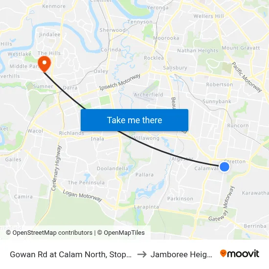 Gowan Rd at Calam North, Stop 35 to Jamboree Heights map