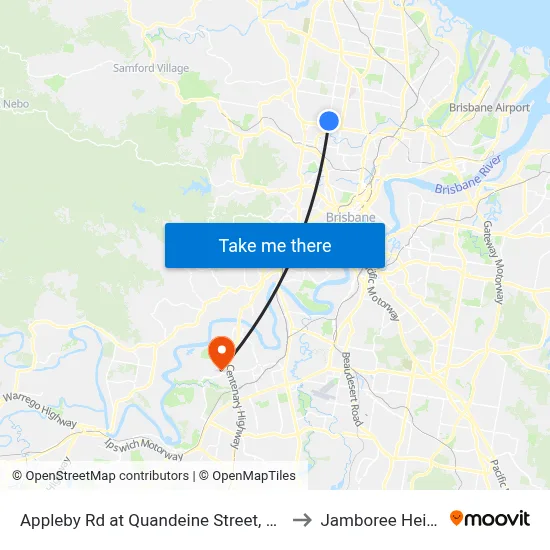 Appleby Rd at Quandeine Street, Stop 34 to Jamboree Heights map