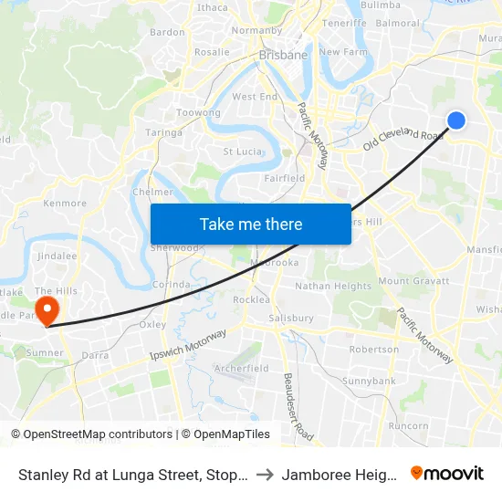 Stanley Rd at Lunga Street, Stop 40 to Jamboree Heights map