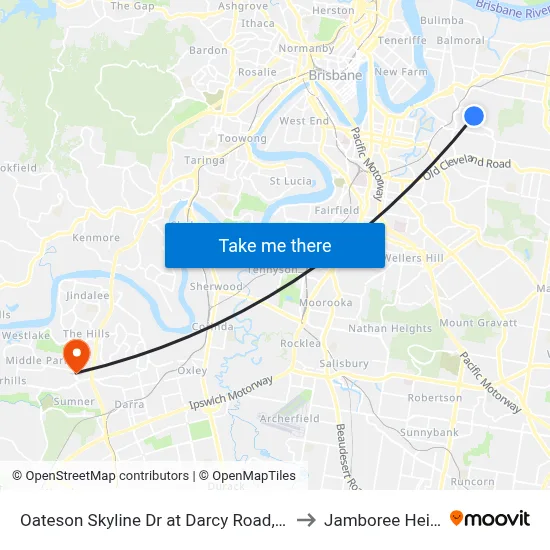 Oateson Skyline Dr at Darcy Road, Stop 40 to Jamboree Heights map